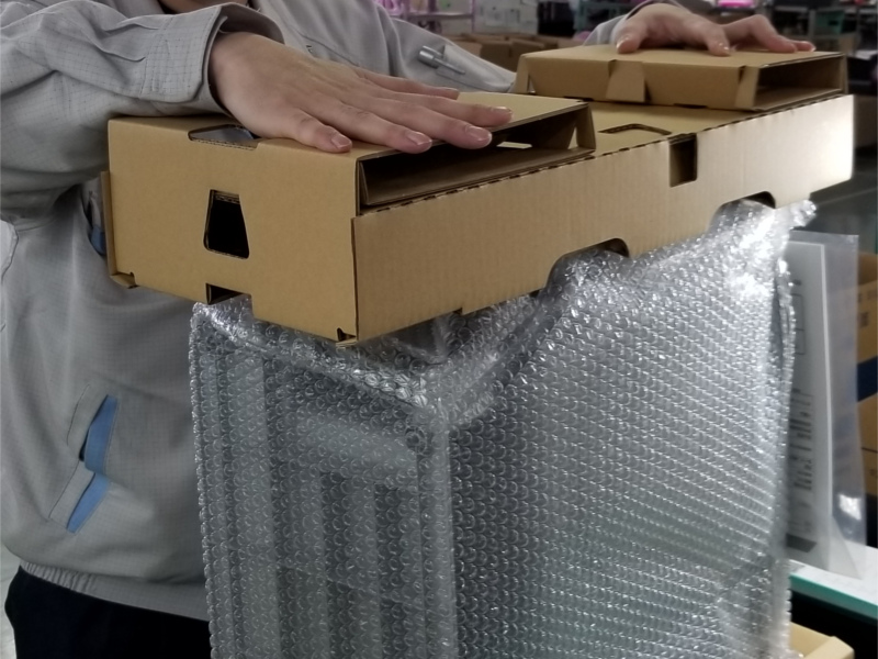 アンデス電気　空気清浄機バイオミクロンBM-H101A　製造工場レポート　梱包作業