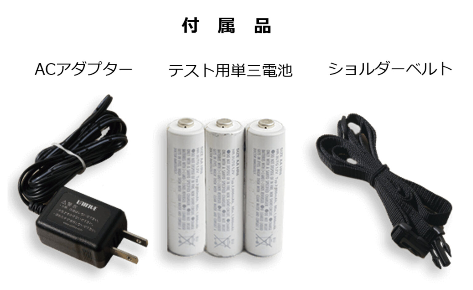 製品外寸と付属品