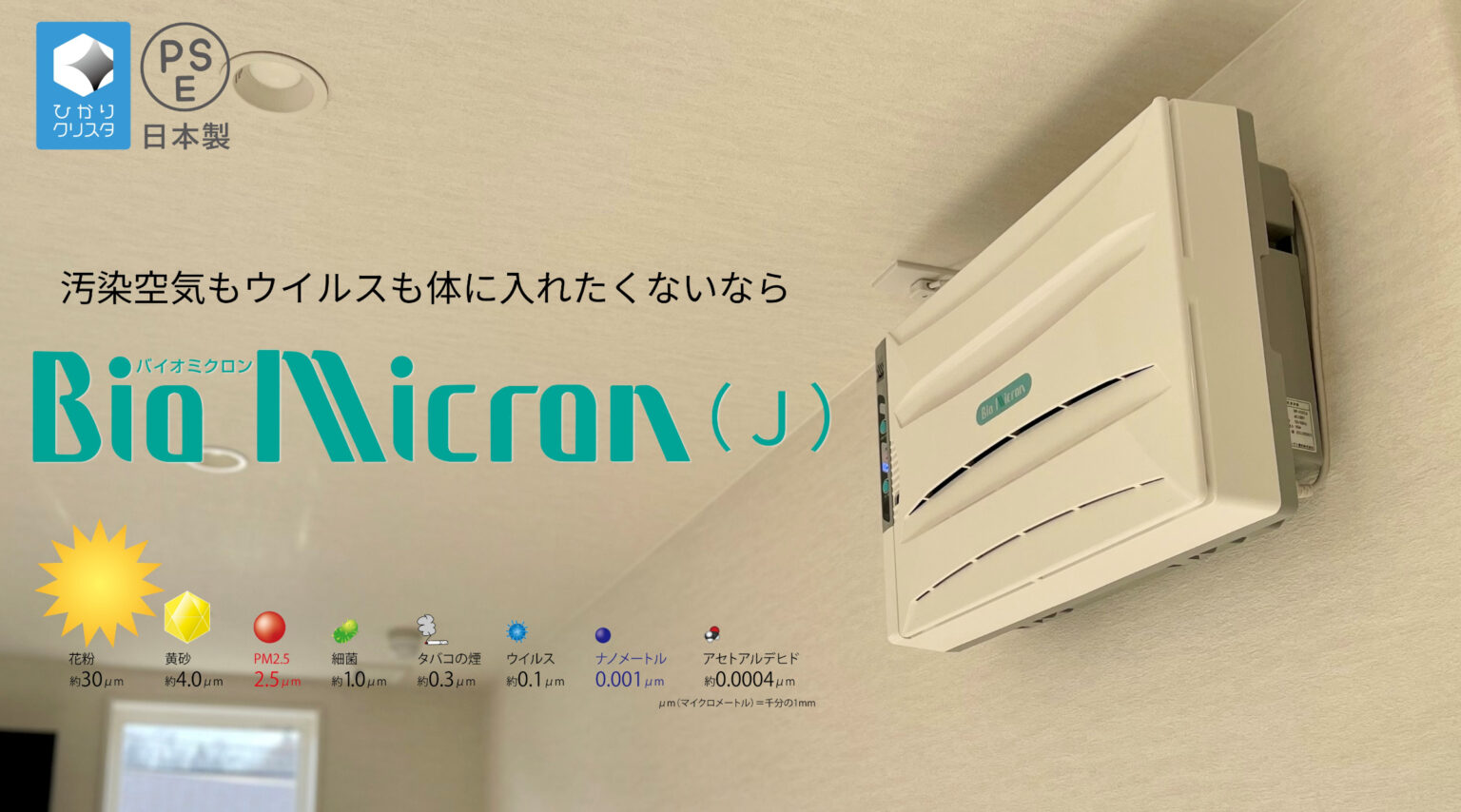 壁掛/据置兼用 バイオミクロン BM-H101A（J）
